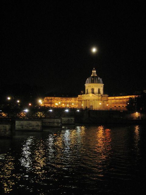 The Institut de France at Night, reflected in the Seine