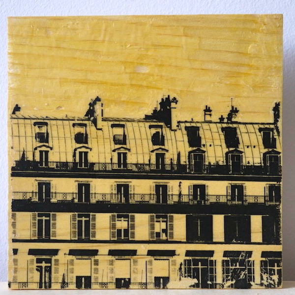 rue de Rivoli apartment windows in Paris, France