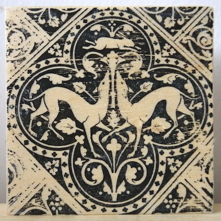 renaissance greyhounds, sainte chapelle, paris france, medieval tiles, religious iconography, circles and geometric designs, inlaid inlay floor tiles