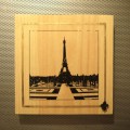 View from the Palais de Chaillot wood panel print photo, statuary, beautiful, beauty, architecture, details, photography, photographer, toronto, artist, dust, on, my, boots, tree, decorate, decorative, wedding, gift, wedding gift, desk, art, desk art, home, decor, home decor, shelf, print, shelf print, desk adornment, photographic prints,