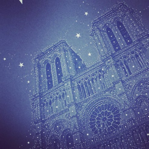 Starry Night on Notre Dame by Percolator app