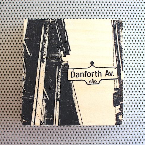 The Danny Danforth Avenue street sign in Toronto Canada