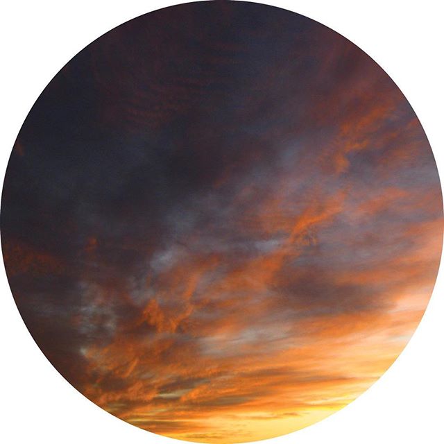 Sunset cloudscape abstract art that looks like a planet