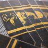 Game of Thrones set of 10 bookmarks Greyjoy banner flags fantasy art print symbols in metallic gold foil on black card for books - Image 6