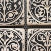 Medieval Flowers / Set of 4 2 inch stone tile magnets / handmade black & white photo transfer prints / Sainte Chapelle Paris France history - Image 2