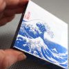 The Great Wave Kiwagura - 4" wood block reproduction of vintage Japanese art print of boats and Mount Fuji - Image 5