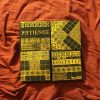 Patience and Footsteps gothic tiles / Four 4-inch black & gold handmade wood block photo / vintage medieval religious prints - Image 3