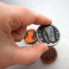 Coin Collector magnet set of 4 1.5" magnets of Canada France USA Ireland coins for refrigerator decor or office decoration - Image 3