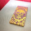 Floral Skull Plaque / gold and purple handmade antique anatomical artwork / Gothic home decor / Botanical creepy wall art / Memento mori - Image 6