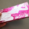 Reclining Female Nude handmade plywood plaque in shiny hot pink on white graffiti vintage cartoon poster print wall or desk art lesbian - Image 5