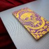 Floral Skull Plaque / gold and purple handmade antique anatomical artwork / Gothic home decor / Botanical creepy wall art / Memento mori - Image 2
