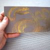 Snake Skeleton Plaque gold & gray OOAK handmade wood block photo vintage Gothic anatomy poster print wall desk art viper decor taxidermy - Image 3