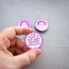 Timothee Chalamet set of 3 1.5" pinback buttons fan celebrity Handmade Call Me By Your Name art Beautiful Boy badge Chalamaniac purple white - Image 2