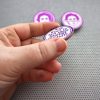 Timothee Chalamet set of 3 1.5" pinback buttons fan celebrity Handmade Call Me By Your Name art Beautiful Boy badge Chalamaniac purple white - Image 5