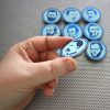 Civil War Union Heroes 9 magnet set / 1.5" wood coin fridge decor / Lincoln generals Grant Sherman Thomas Gettysburg office refrigerator - Image 3