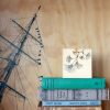 Vintage Gingko Leaf print / 4 inch black & white OOAK wood block botanical photo / vintage antique boho woodcut / ginko plant wall desk art - Image 7