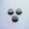 Lace 3 magnet set / 1.5" wood coin magnets in metallic silver on black design / office decor cubicle fridge magnet refrigerator decor - Image 5